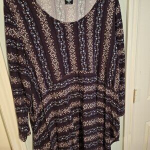 Calstyle Plus Size Blouse/Tunic - 3X